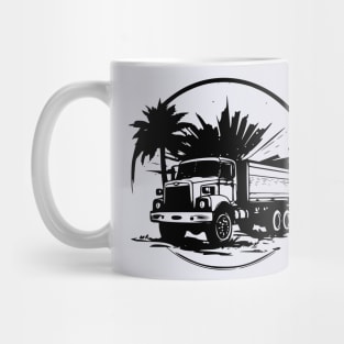 vintage heavy truck Mug